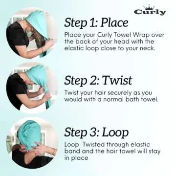 Curly Queen Cotton Towel - Frizz Free Hair Care Solution