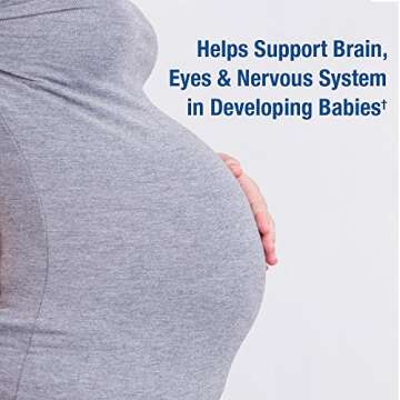 Garden of Life Oceans Mom Prenatal Fish Oil DHA, Omega 3 Fish Oil Supplement - Strawberry, 350mg Pre...