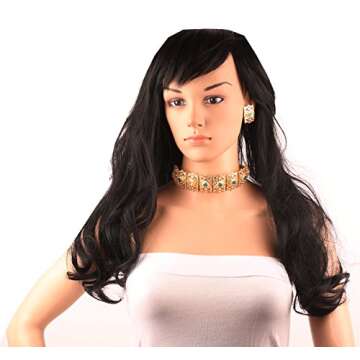 Touchstone"Mughal Jali Collection Indian Bollywood Great Mughal Era Inspired Choker Embellished with Faux Emerald, Pearls and Rhinestone Bridal Designer Jewelry Necklace Set in for Women in Go