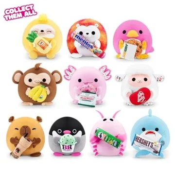 Snackles Plush Axolotl & Krispy Kreme 16 Inch - Cuddly Fun