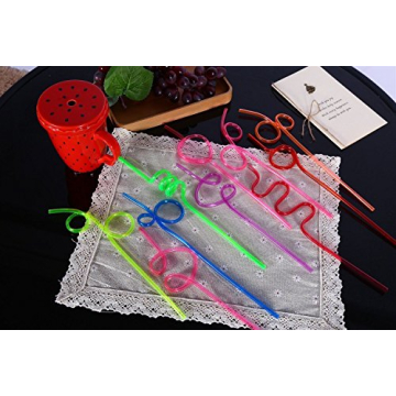 Buy ISusser Crazy Loop Straws - Fun & Reusable Drinking Straws