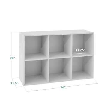 Best Choice Products 6-Cube Storage Organizer, 11in Shelf Opening, Bookcase, Display Shelf, Customiz...