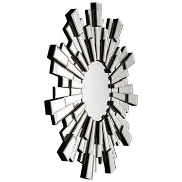 Braylon 32" Accent Mirror with Mosaic Cut Glass