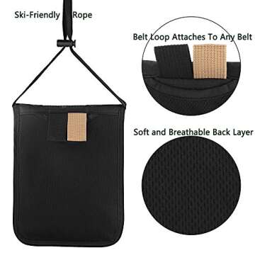 KEAFOLS RFID Blocking Neck Wallet for Travel Security