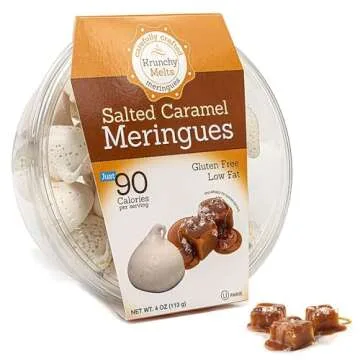 Krunchy Melts Salted Caramel Meringue Cookies – 90 Calories