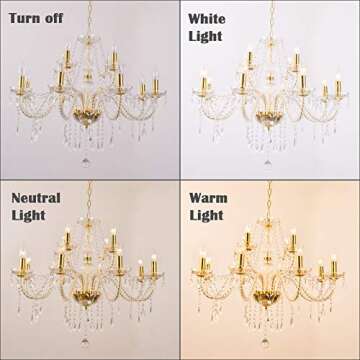 Buy Modern Gold Crystal Chandelier for Dining Room