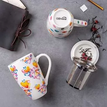 Elegant and Functional GBHOME Tea Mug with Infuser