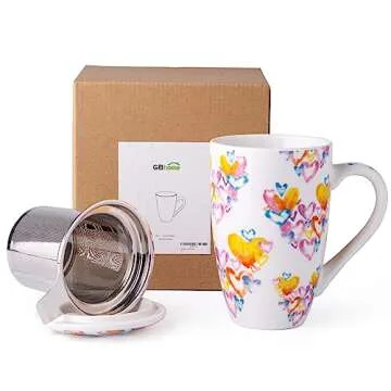 Elegant and Functional GBHOME Tea Mug with Infuser