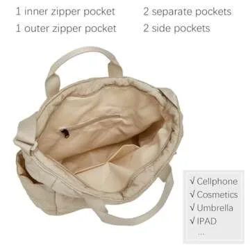 Stylish Puffer Tote Bag for Women - Lightweight & Versatile