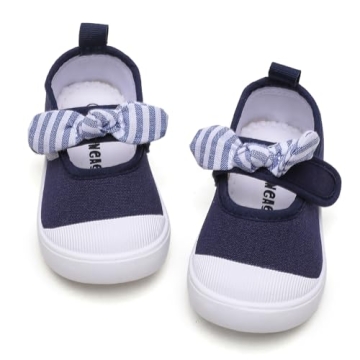 GENGASUN Toddler Canvas Sneakers for Girls - Stylish & Comfortable