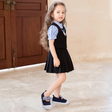 GENGASUN Toddler Canvas Sneakers for Girls - Stylish & Comfortable