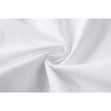 Beninos Mens Slim Fit Solid Point Collar Button Down Dress Shirt (CD01 White, S)