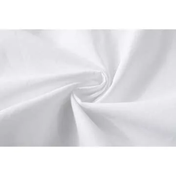 Beninos Mens Slim Fit Solid Point Collar Button Down Dress Shirt (CD01 White, S)