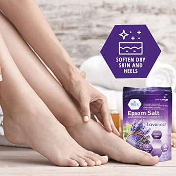 Lavender Epsom Salts for Relaxation and Muscle Recovery