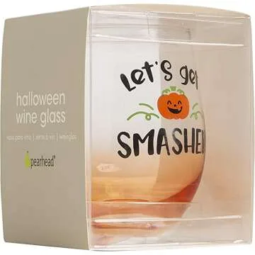 Pearhead Gradient Halloween Stemless Glass - Party Essential