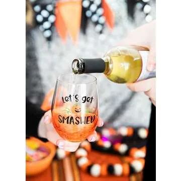 Pearhead Gradient Halloween Stemless Glass - Party Essential