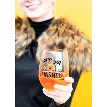 Pearhead Gradient Halloween Stemless Glass - Party Essential