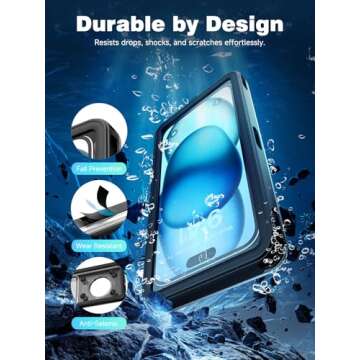 Upgraded IPX8 Waterproof Phone Pouch for All Phones