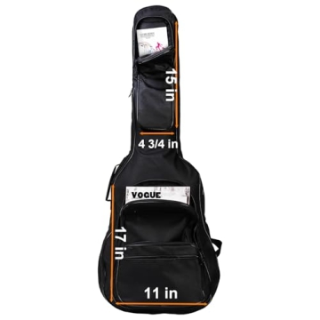 Okllen 41 Inch Waterproof Guitar Case with Storage Pockets