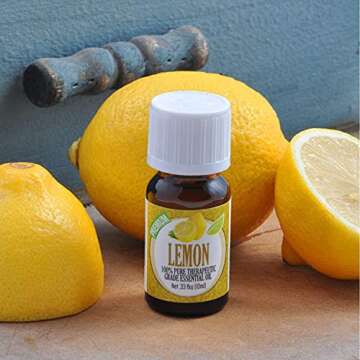 Healing Solutions 10ml Oils - Lemon Essential Oil - 0.33 Fluid Ounces