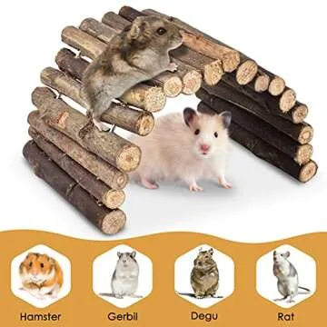 KATUMO Coconut Hut Hamster House Bed Natural Chew Toys for Mice Gerbils Small Animal Cage Habitat Decor