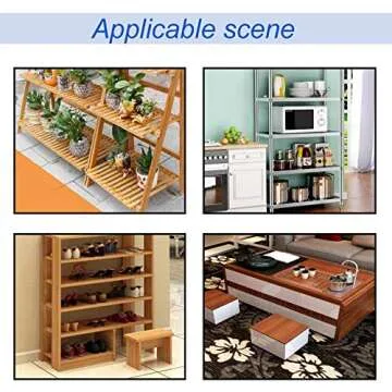 Luomorgo 12 Pack 1" Caster Wheels Rigid Fixed Non Swivel Casters with Metal Top Plate Hard Plastic Wheels for Furniture, Silver