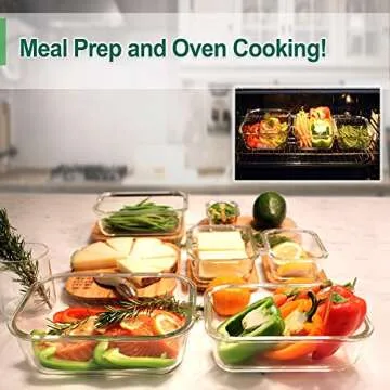 Eco-Friendly Urban Green Glass Containers with Bamboo Lids