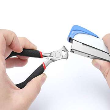 End Cutting Pliers for Jewelry Making, Nail Puller Tool for Carpenter, End Nippers for Zipper Install Stops, Wire Cutting