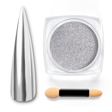 Beetles Silver Chrome Nail Powder for Stunning Manicures