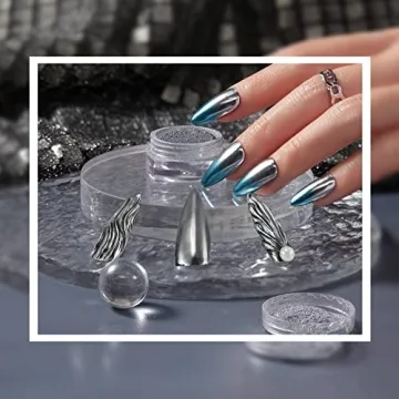 Beetles Silver Chrome Nail Powder for Stunning Manicures