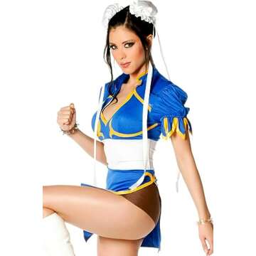 3 WISHES Kung Fu Cutie Chun-Li Costume for Women