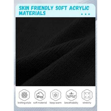 Glooarm 4 Pack Kids Beanie Hats Winter Toddler Beanies Acrylic Kid's Knit Cuffed Beanie Warm Skull Cap Beanies for Boys Girls