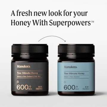 Manukora Raw Manuka Honey MGO 600+ from New Zealand, Non-GMO, Monofloral, Traceable from Hive to Han...