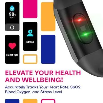 OCTANDRA Active 2 Smart Fitness Watch – Heart Rate, Sleep Monitor, Activity Tracker and More