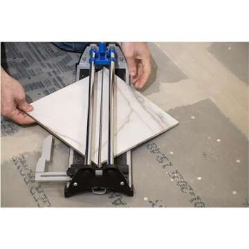 MARSHALLTOWN 17” Tile Cutter, Cuts Ceramic, Porcelain, Mosaic Tile, DIY, TC17