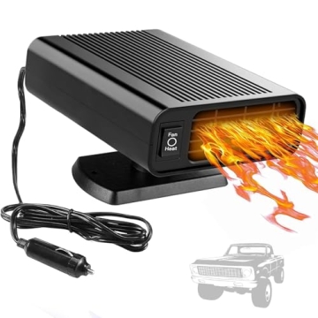150W 12V Portable Car Heater for Winter - Fast Heating & Defrosting