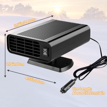 150W Portable Car Heater for Quick Winter Warmth and Defrosting