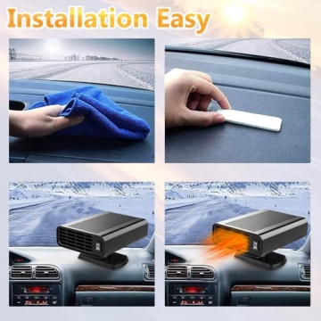 150W Portable Car Heater for Quick Winter Warmth and Defrosting