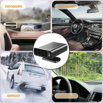 150W Portable Car Heater for Quick Winter Warmth and Defrosting