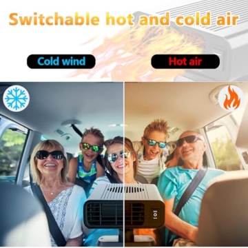 150W Portable Car Heater for Quick Winter Warmth and Defrosting
