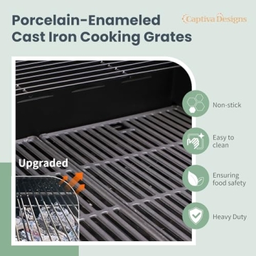 4-Burner Propane Gas BBQ Grill - Captiva Designs