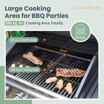 4-Burner Propane Gas BBQ Grill - Captiva Designs