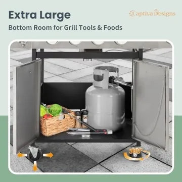 4-Burner Propane Gas BBQ Grill - Captiva Designs