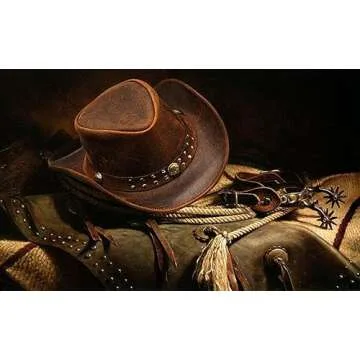 Shapeable Leather Cowboy hat into Outback hat Western Vintage Australian Hats for Men & Women