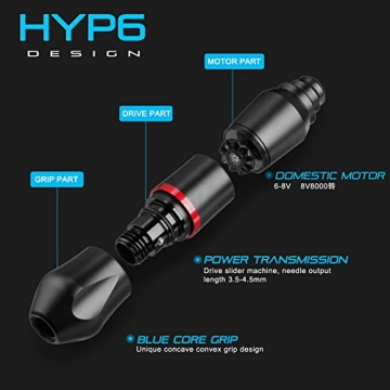 HAWINK Wireless Rotary Tattoo Gun Kit Professional Starter Set