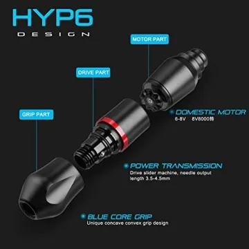 HAWINK Wireless Rotary Tattoo Gun Kit Professional Starter Set