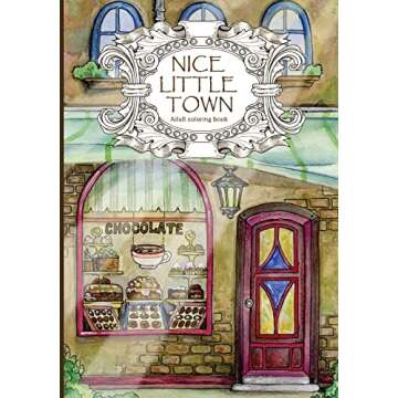 Adult Coloring Book: Nice Little Town
