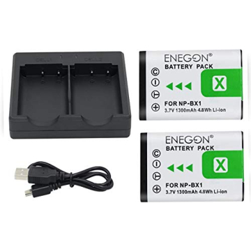 NP-BX1 ENEGON Battery TwoPack with Dual Charger