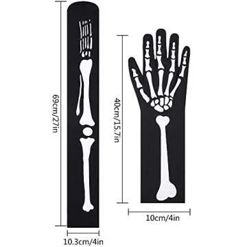 Halloween Skeleton Gloves & Stockings Set for All Ages