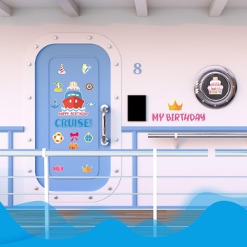 27 Pcs Vibrant Cruise Door Magnets Birthday Party Decor